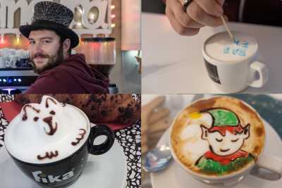 Bari, il barista che "disegna" il latte per far prendere le medicine ai bimbi dell'ospedaletto